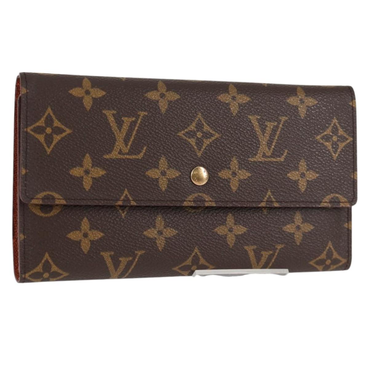 LOUIS VUITTON Monogram Porte Tresol International Wallet M61215 LV Auth 127744V