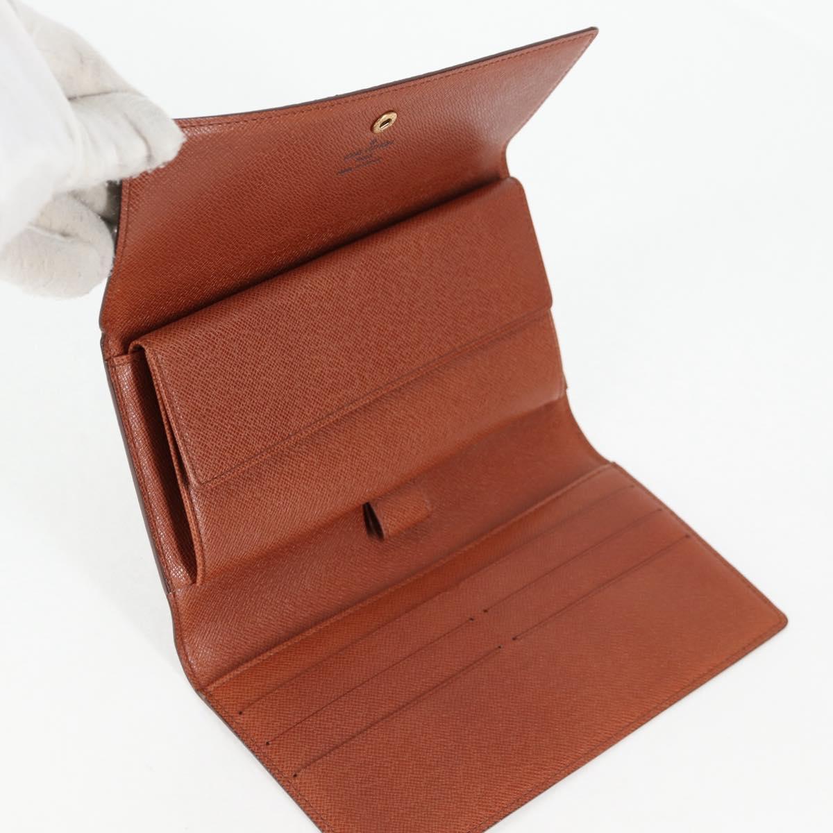 LOUIS VUITTON Monogram Porte Tresol International Wallet M61215 LV Auth 127744V