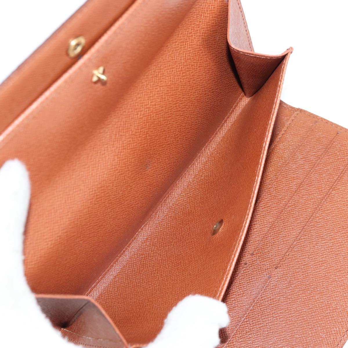 LOUIS VUITTON Monogram Porte Tresol International Wallet M61215 LV Auth 127744V