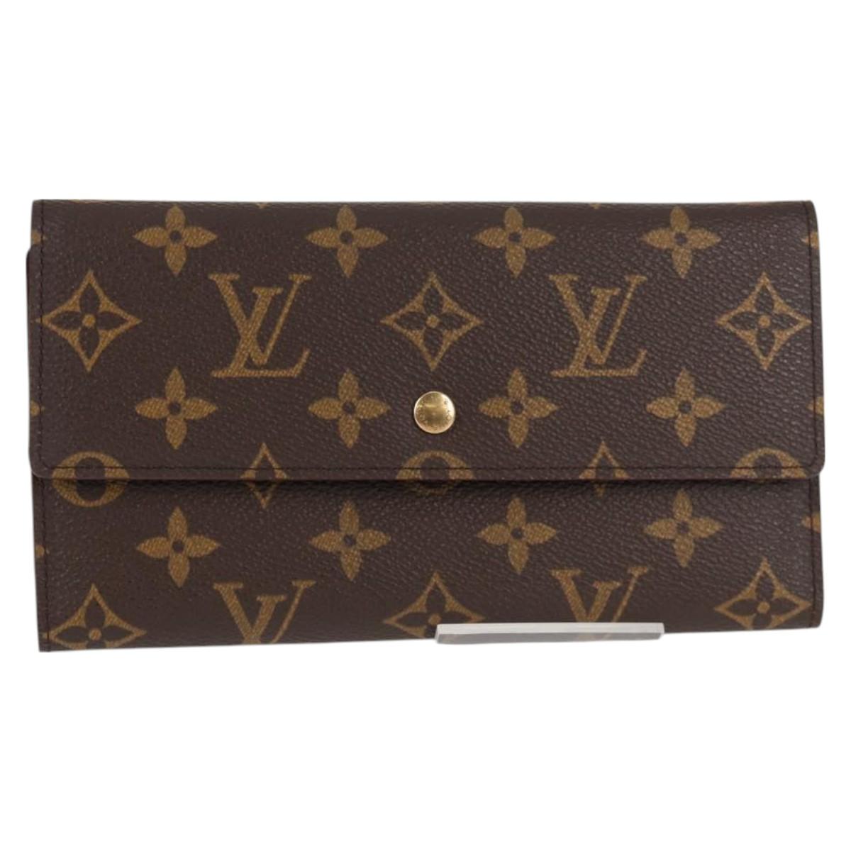 LOUIS VUITTON Monogram Porte Tresol International Wallet M61215 LV Auth 127744V