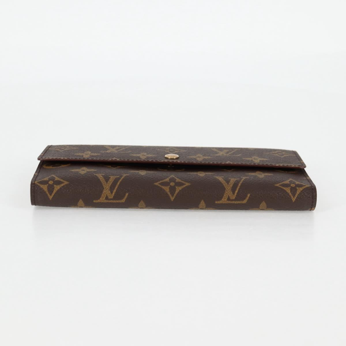 LOUIS VUITTON Monogram Porte Tresol International Wallet M61215 LV Auth 127744V
