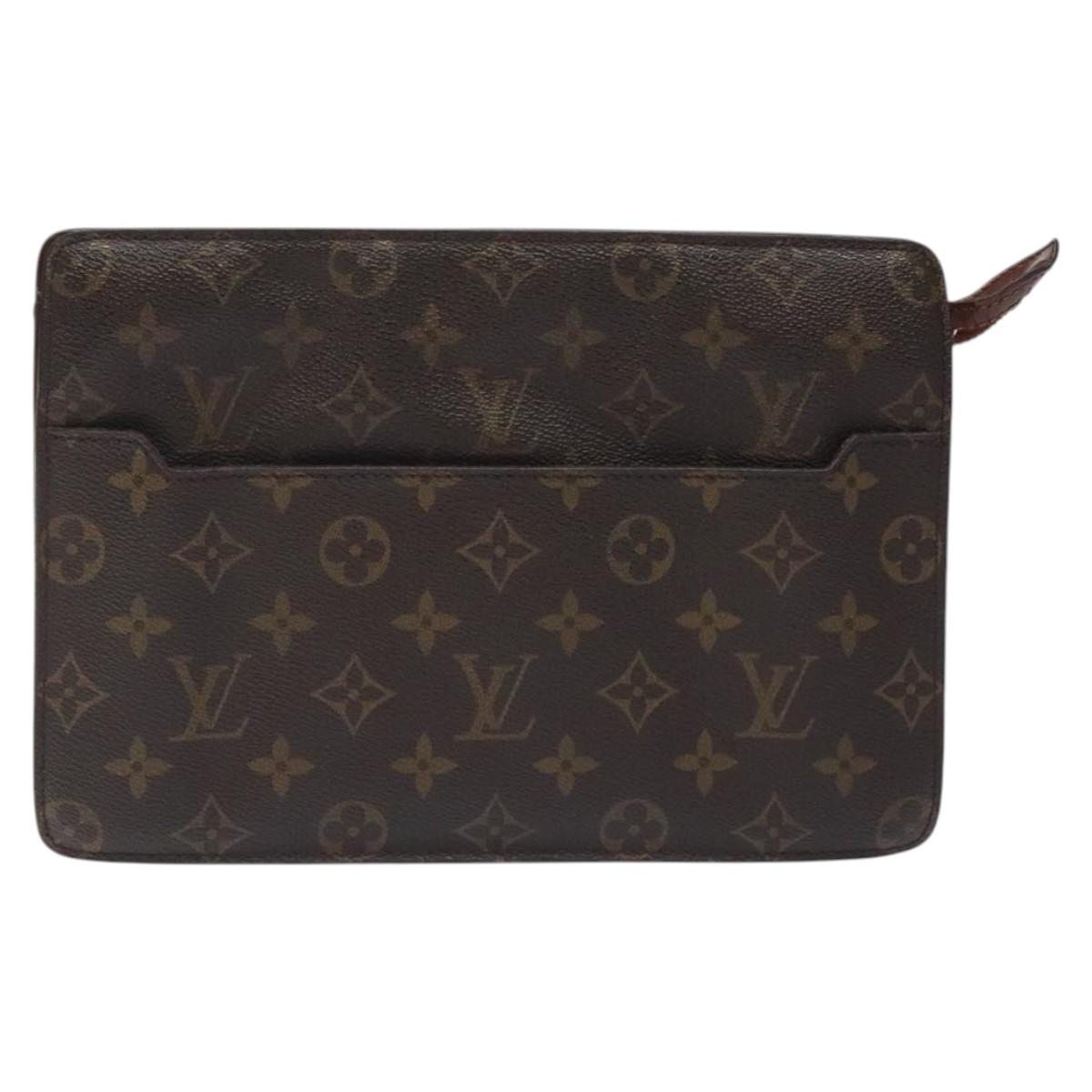 LOUIS VUITTON Monogram Pochette Homme Clutch Bag M51795 LV Auth 127757
