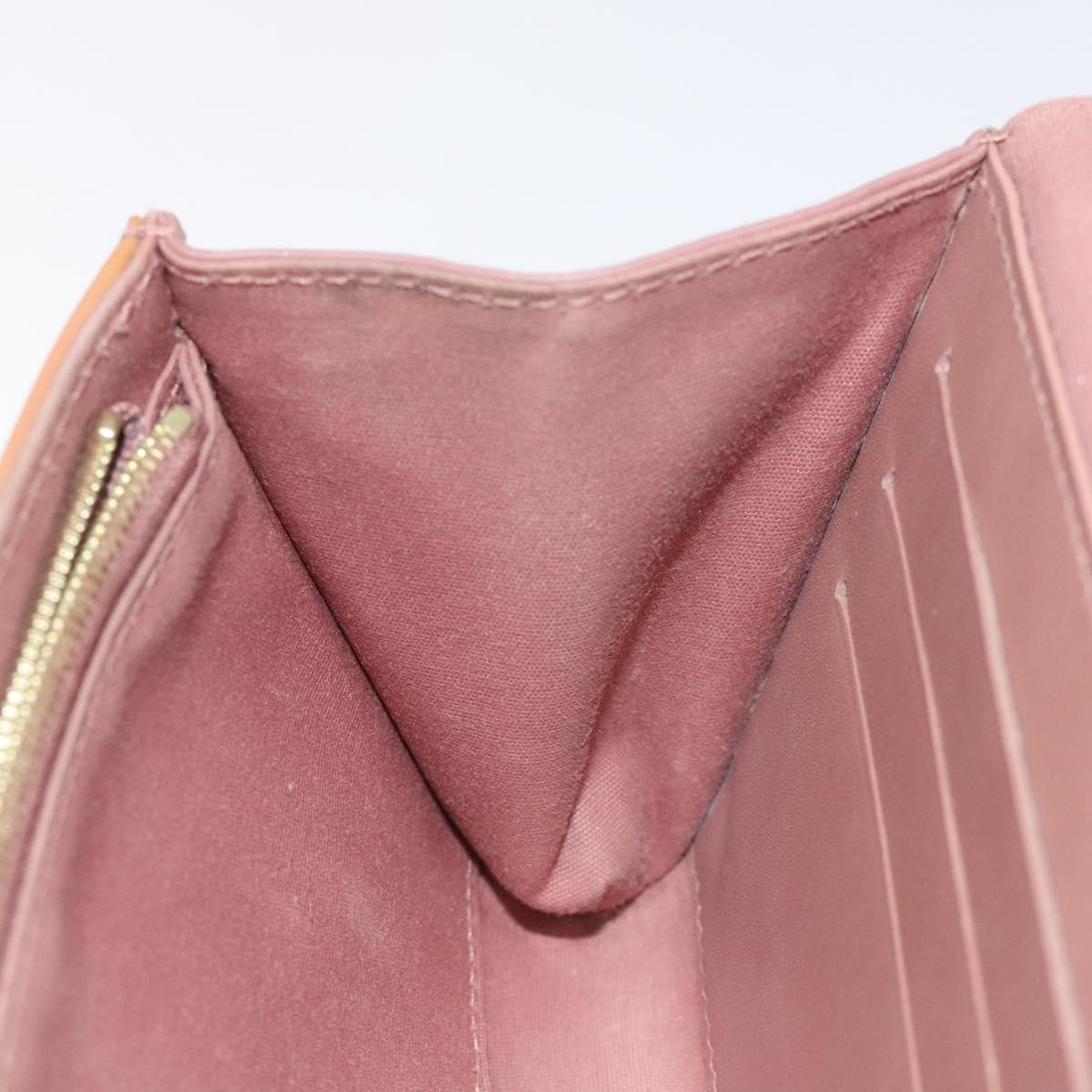 LOUIS VUITTON Vernis Rossmore MM Shoulder Bag Rose Velours M91589 LV Auth 127784
