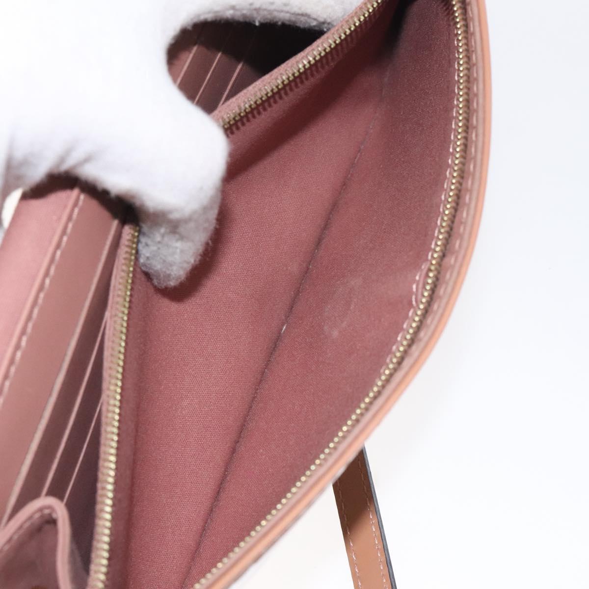 LOUIS VUITTON Vernis Rossmore MM Shoulder Bag Rose Velours M91589 LV Auth 127784