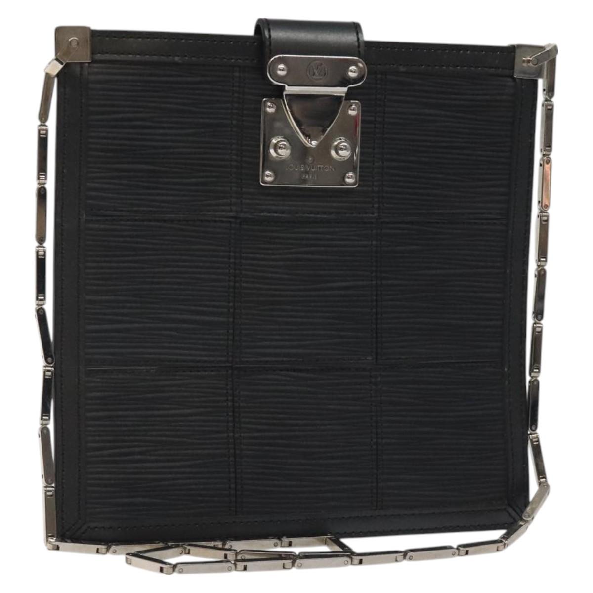 LOUIS VUITTON Epi Stretch Mojito Shoulder Bag Pouch Black M54612 LV Auth 127785