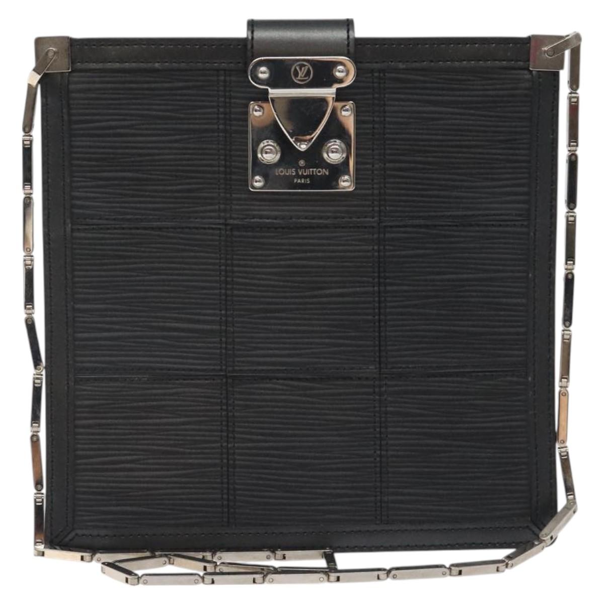 LOUIS VUITTON Epi Stretch Mojito Shoulder Bag Pouch Black M54612 LV Auth 127785