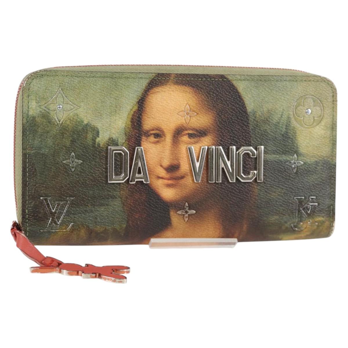 LOUIS VUITTON Masters Collection Da Vinci Zippy Wallet Green M64606 Auth 127794A