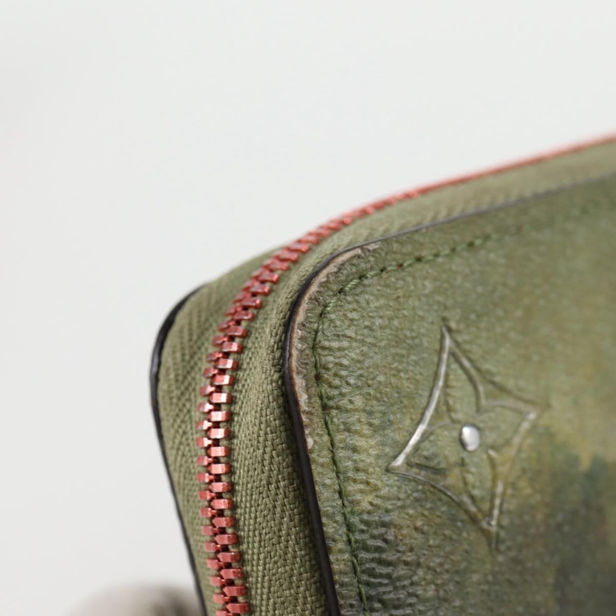 LOUIS VUITTON Masters Collection Da Vinci Zippy Wallet Green M64606 Auth 127794A