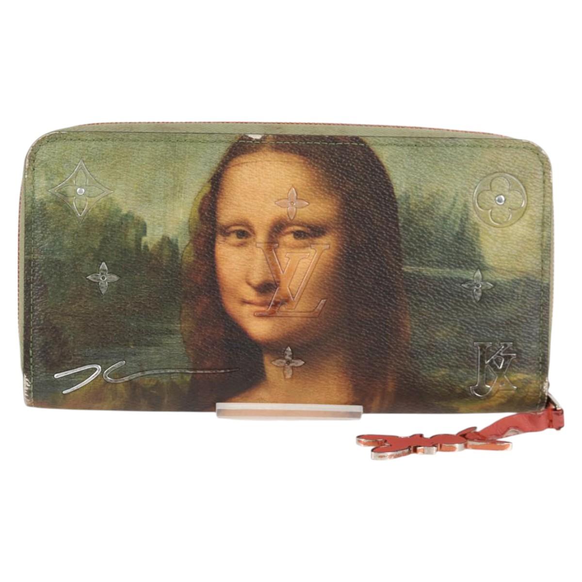 LOUIS VUITTON Masters Collection Da Vinci Zippy Wallet Green M64606 Auth 127794A