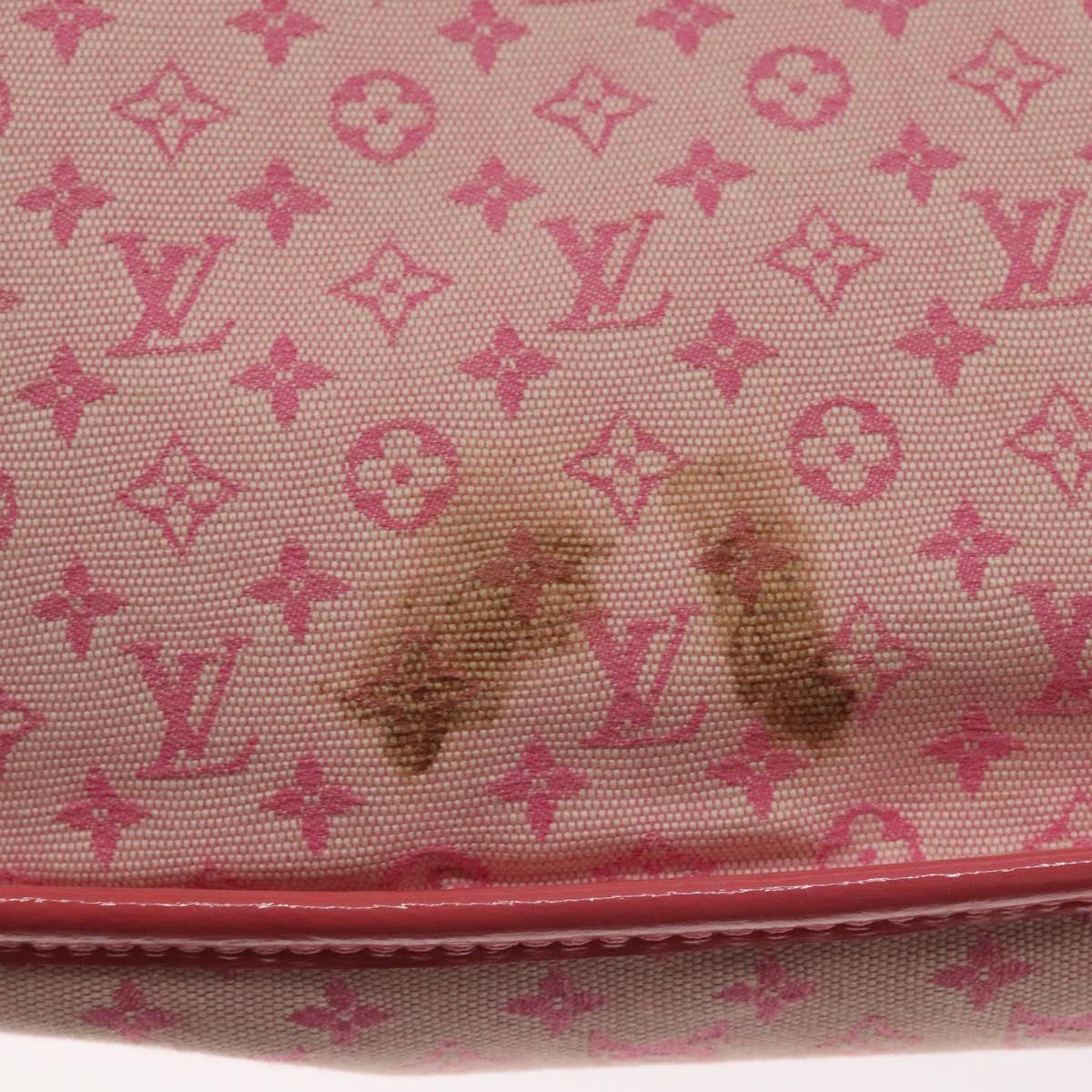 LOUIS VUITTON Monogram Mini Sac Catrain Hand Bag Strawberry M92930 Auth 127805