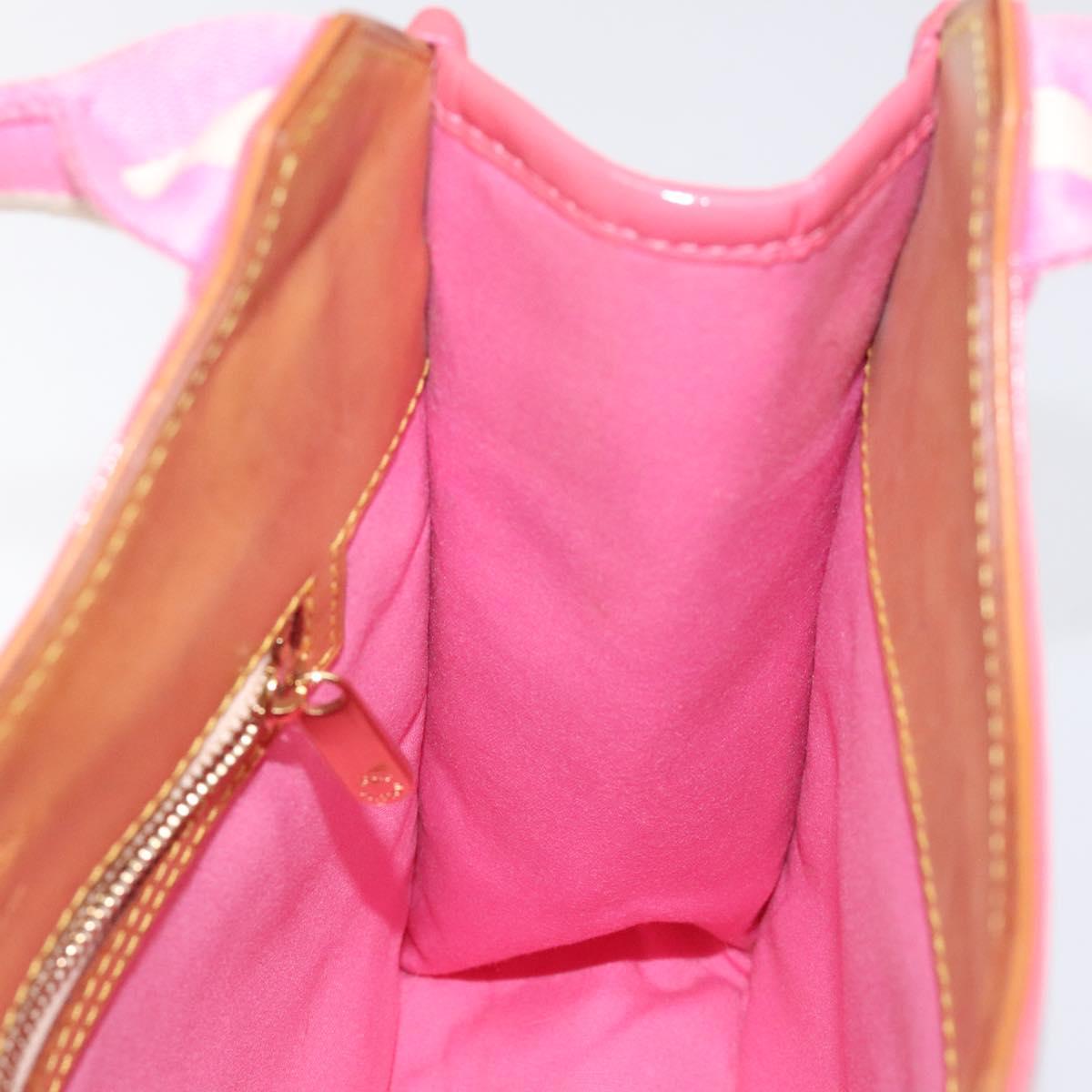 LOUIS VUITTON Monogram Mini Sac Catrain Hand Bag Strawberry M92930 Auth 127805