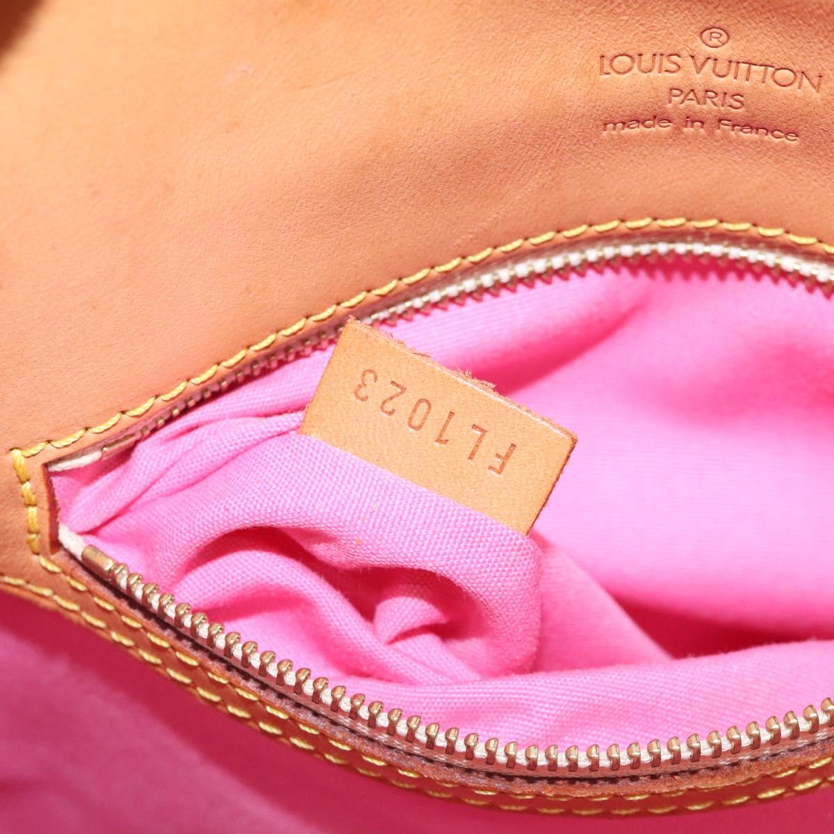 LOUIS VUITTON Monogram Mini Sac Catrain Hand Bag Strawberry M92930 Auth 127805