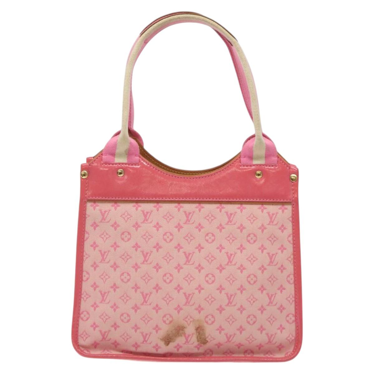 LOUIS VUITTON Monogram Mini Sac Catrain Hand Bag Strawberry M92930 Auth 127805