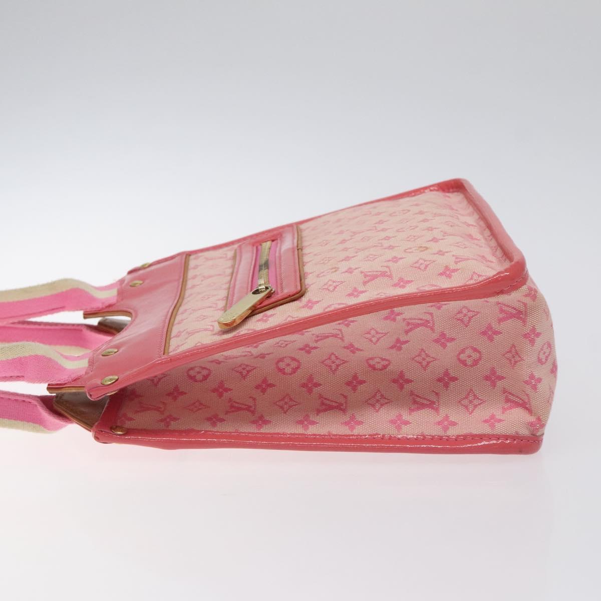 LOUIS VUITTON Monogram Mini Sac Catrain Hand Bag Strawberry M92930 Auth 127805