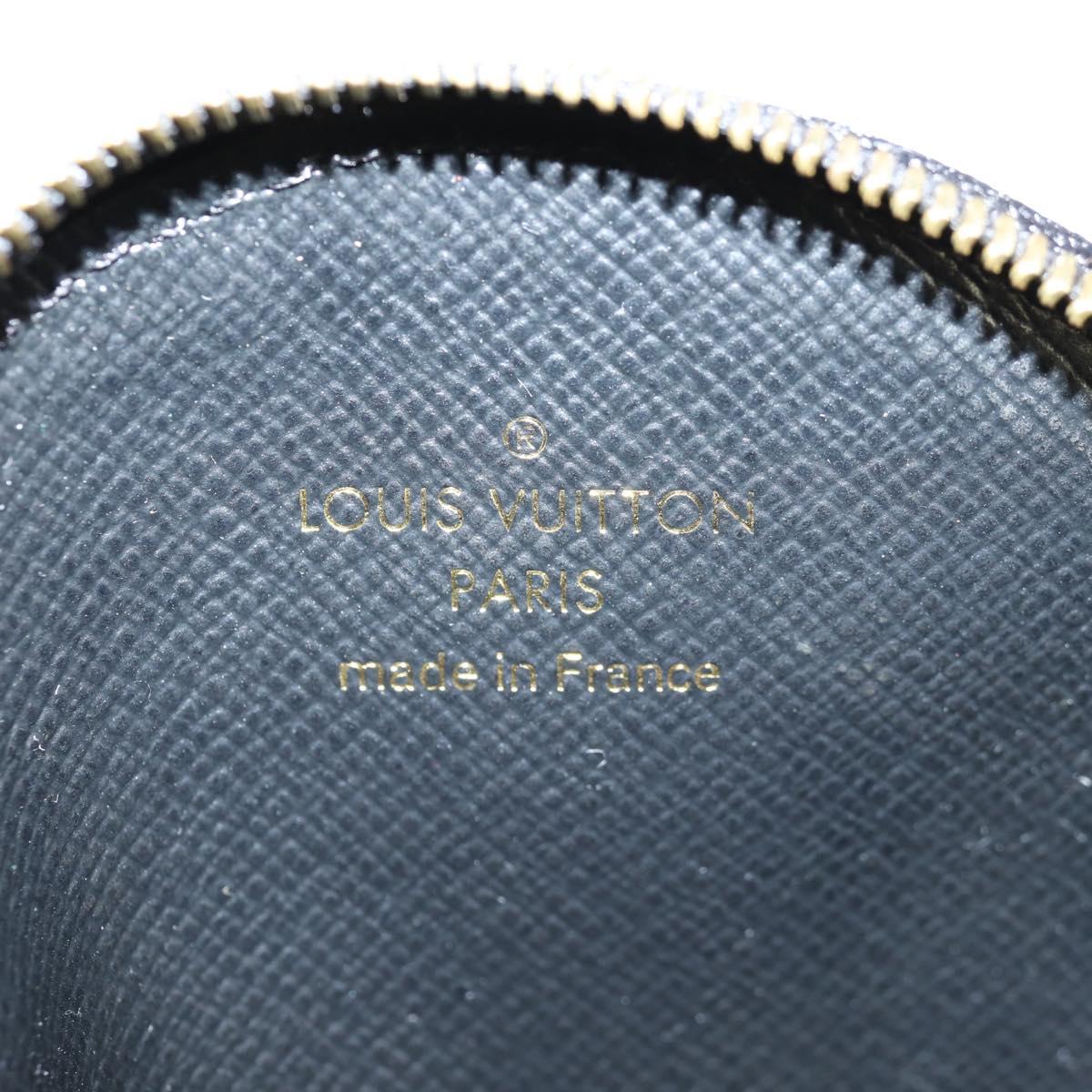 LOUIS VUITTON Monogram Crafty Round Coin Purse Red M69505 LV Auth 127809M