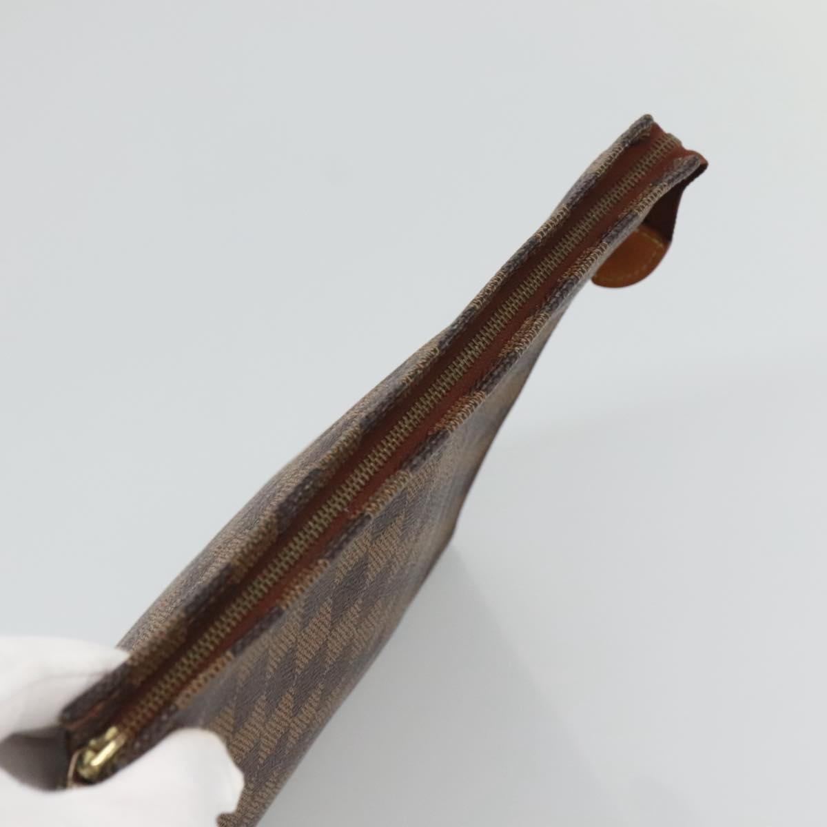 LOUIS VUITTON Damier Ebene Poche Toilette 26 Pouch N47543 LV Auth 127811