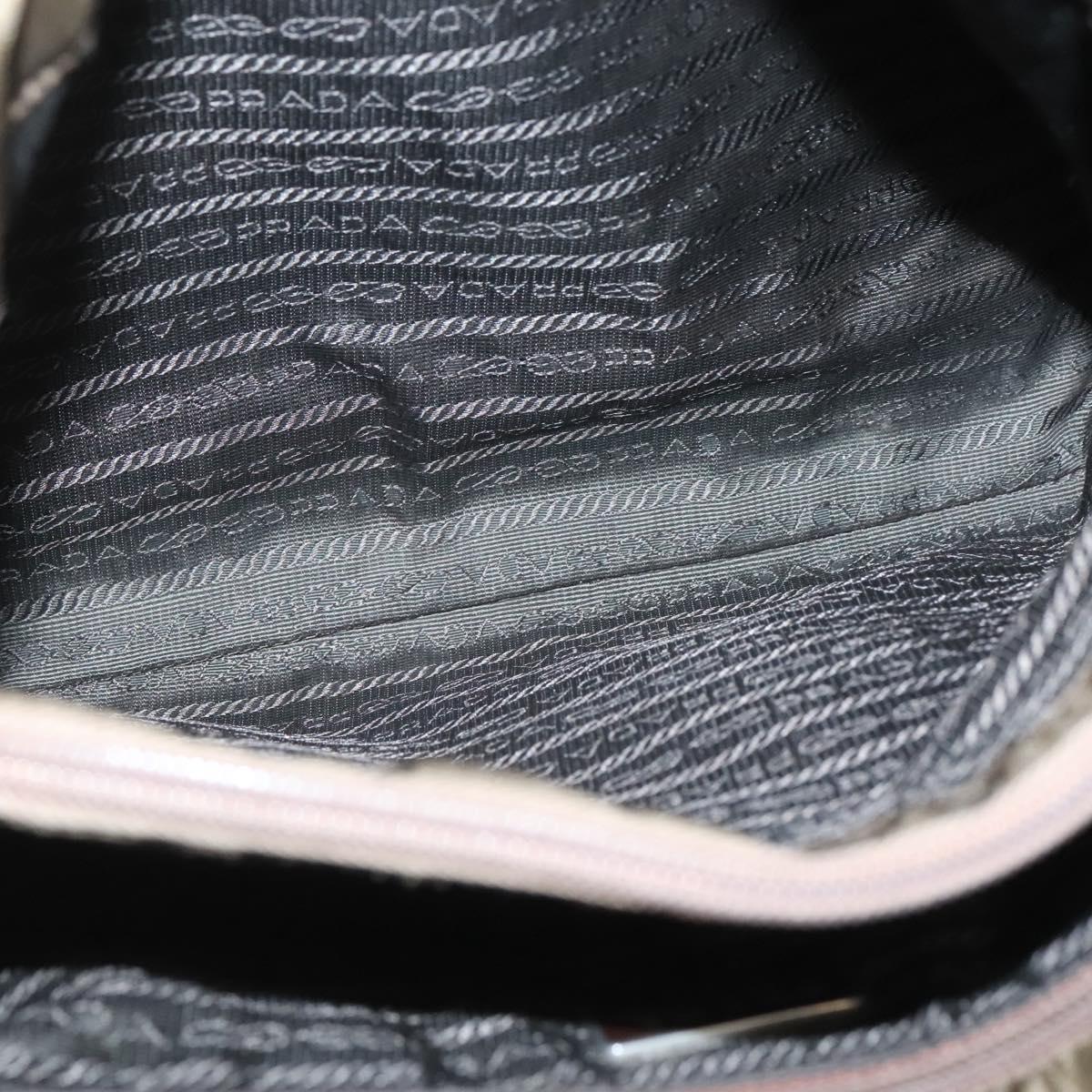 PRADA Hand Bag Nylon Khaki Auth 127819