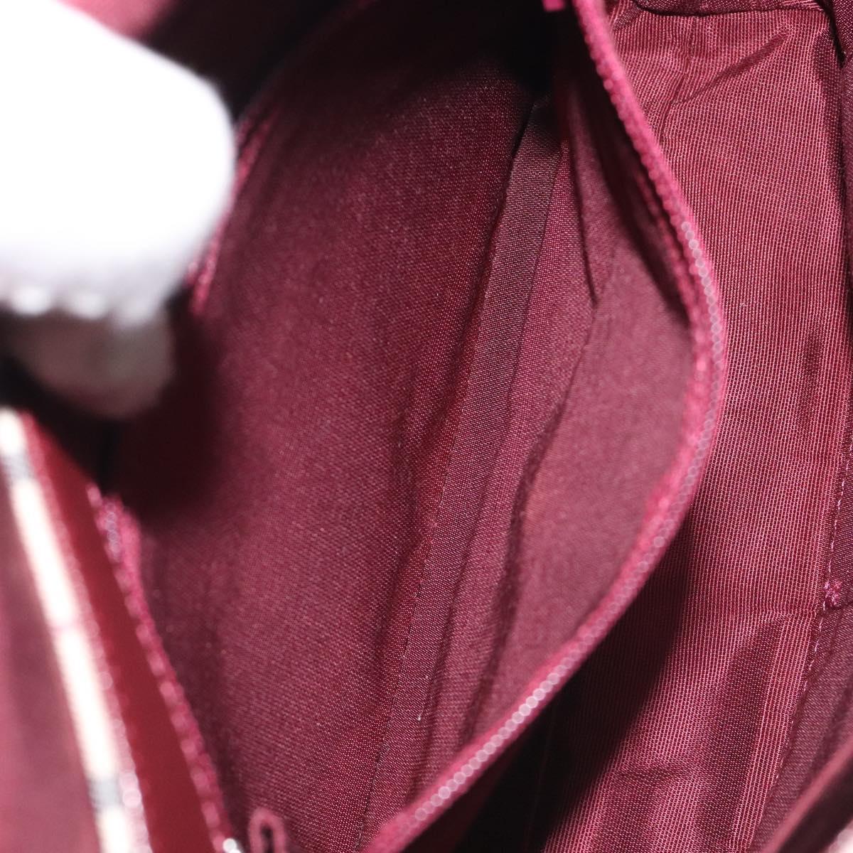 BURBERRY Nova Check Shoulder Bag Canvas Leather Beige Gold Auth 127835