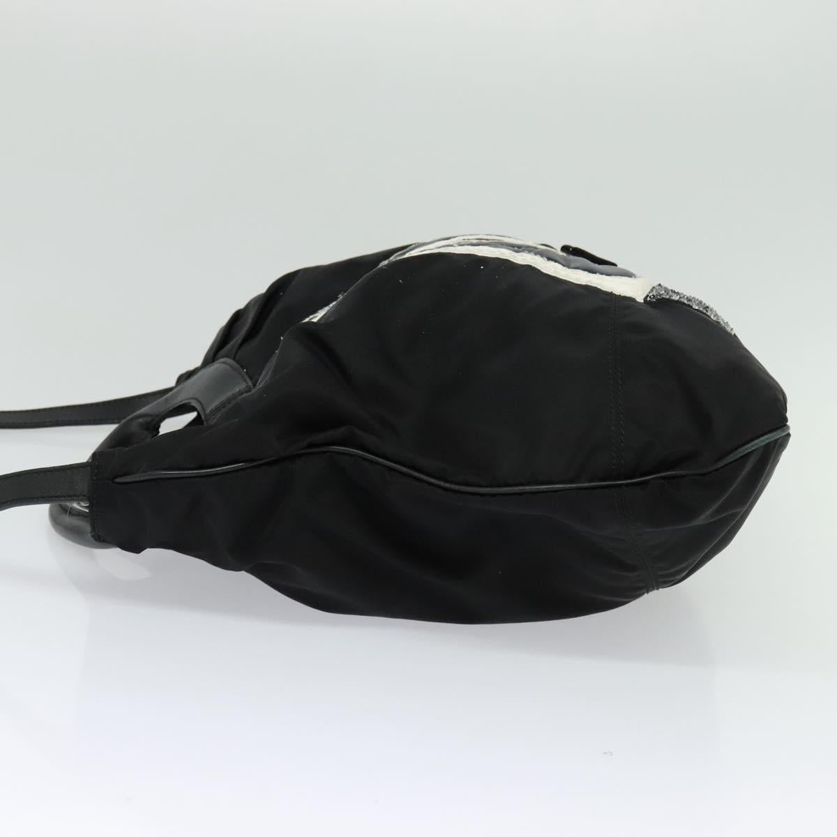 Salvatore Ferragamo Shoulder Bag Nylon 2way Black Auth 127844