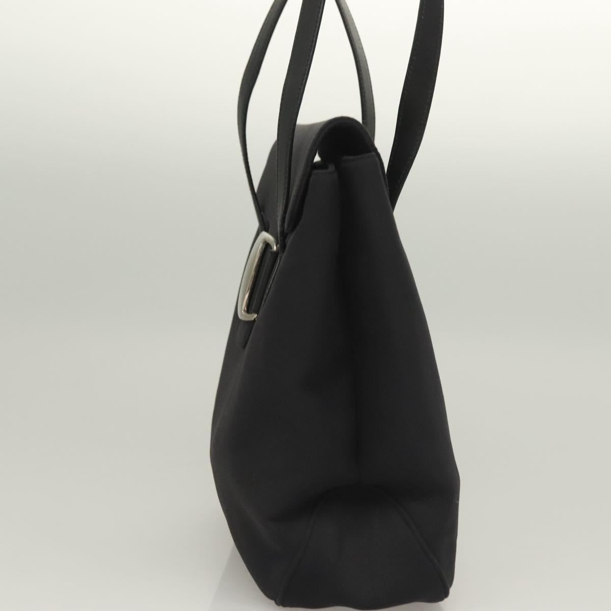 Salvatore Ferragamo Shoulder Bag Canvas Black Auth 127852