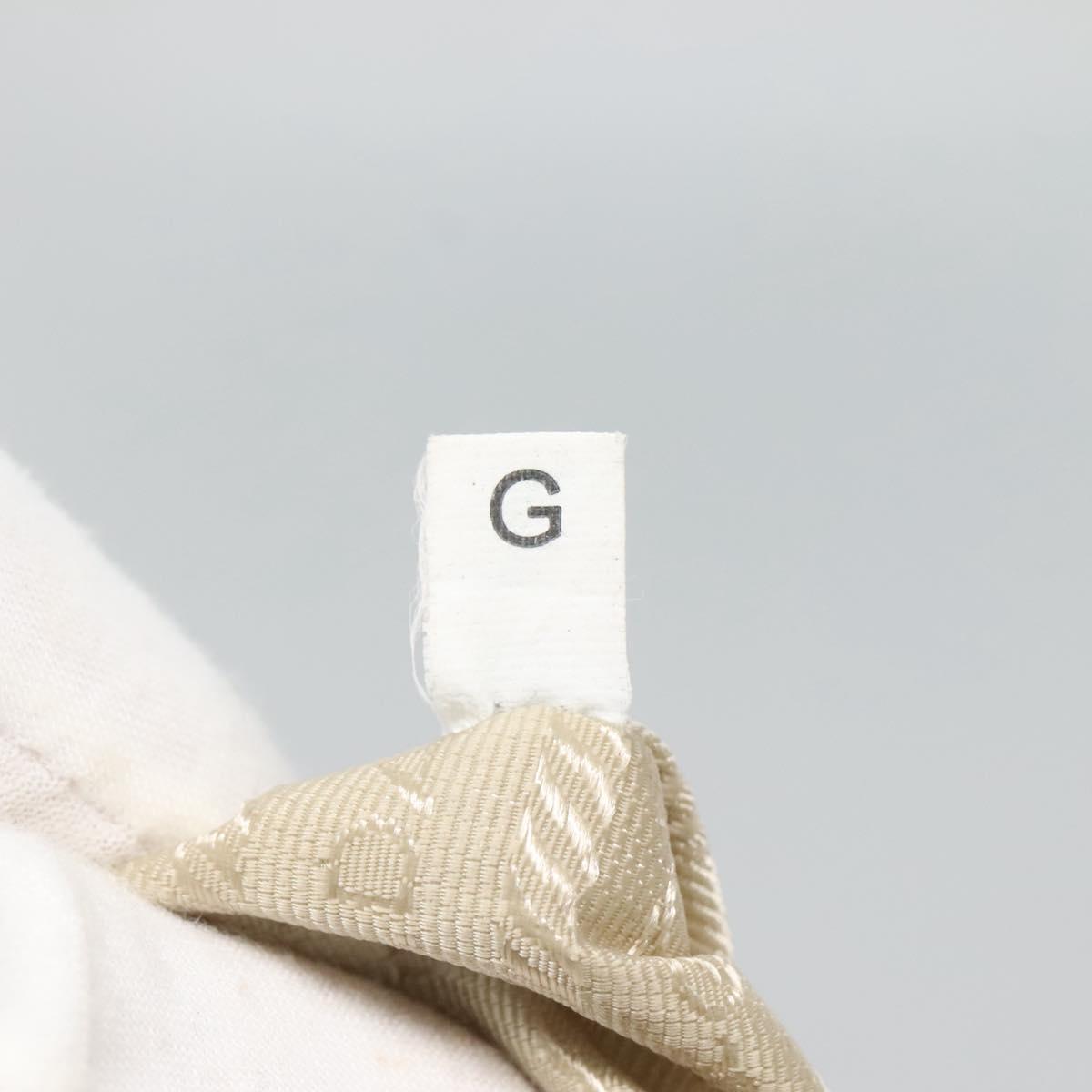 PRADA Hand Bag Nylon Beige Silver Auth 127869