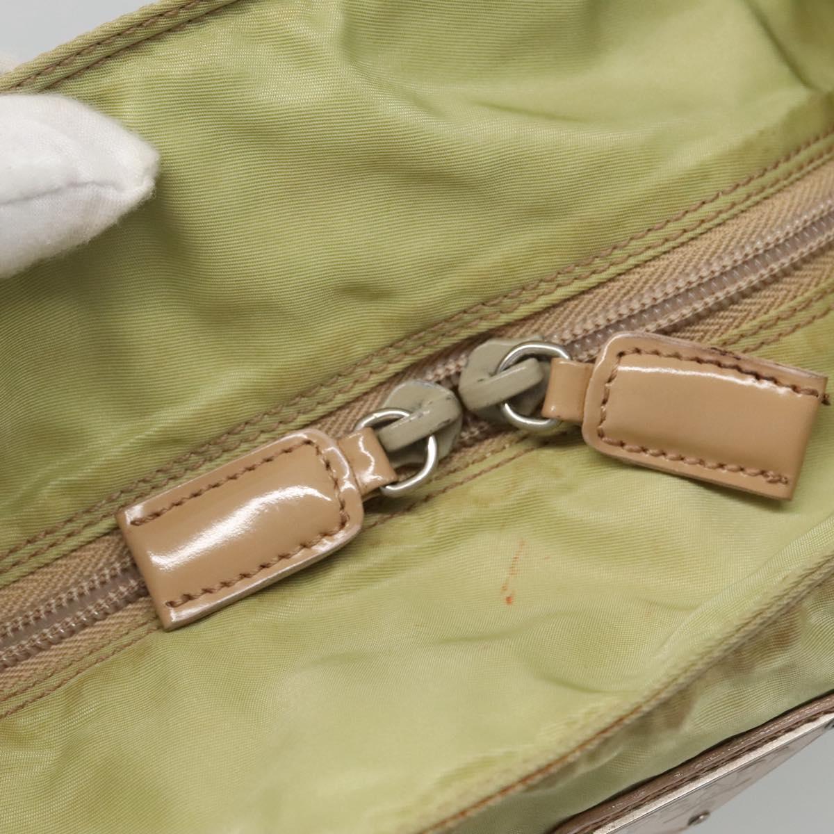 PRADA Tote Bag Nylon Light green Auth 127872