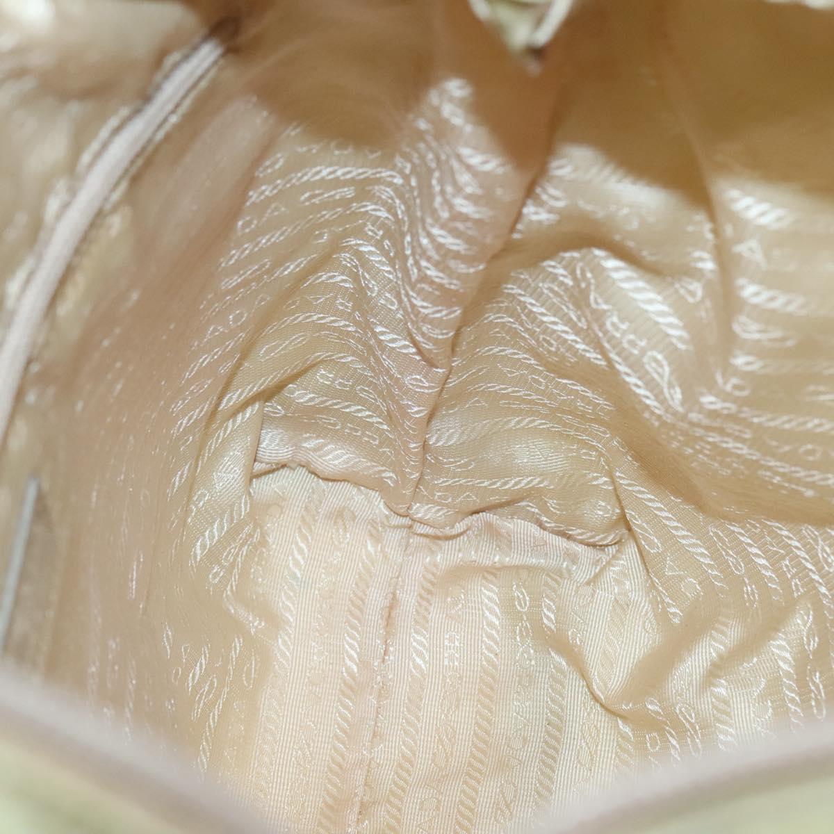 PRADA Tote Bag Nylon Light green Auth 127872