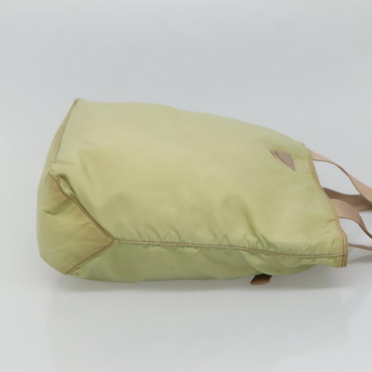 PRADA Tote Bag Nylon Light green Auth 127872