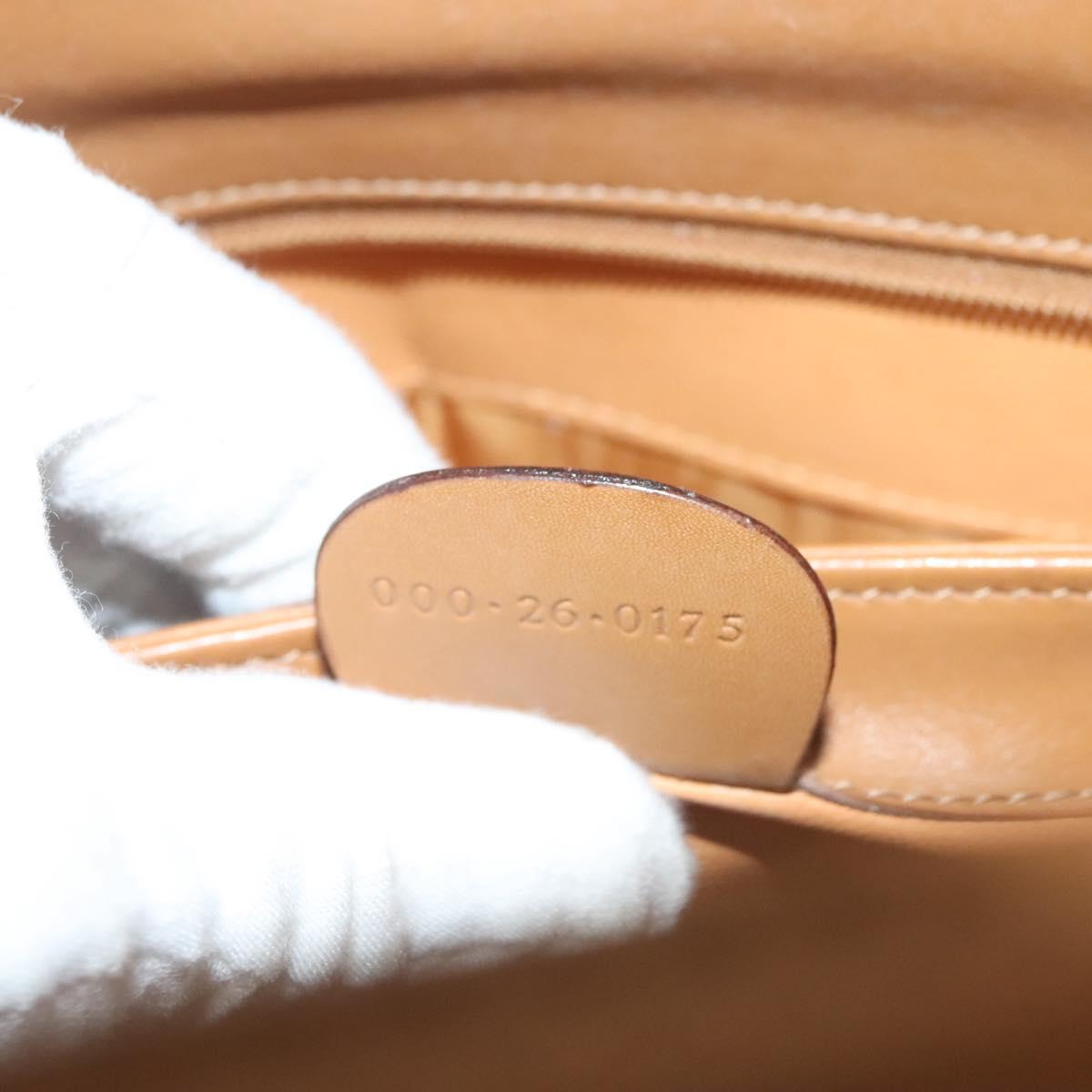 GUCCI Bamboo Hand Bag Leather Brown Gold 000 26 0175 Auth 127876