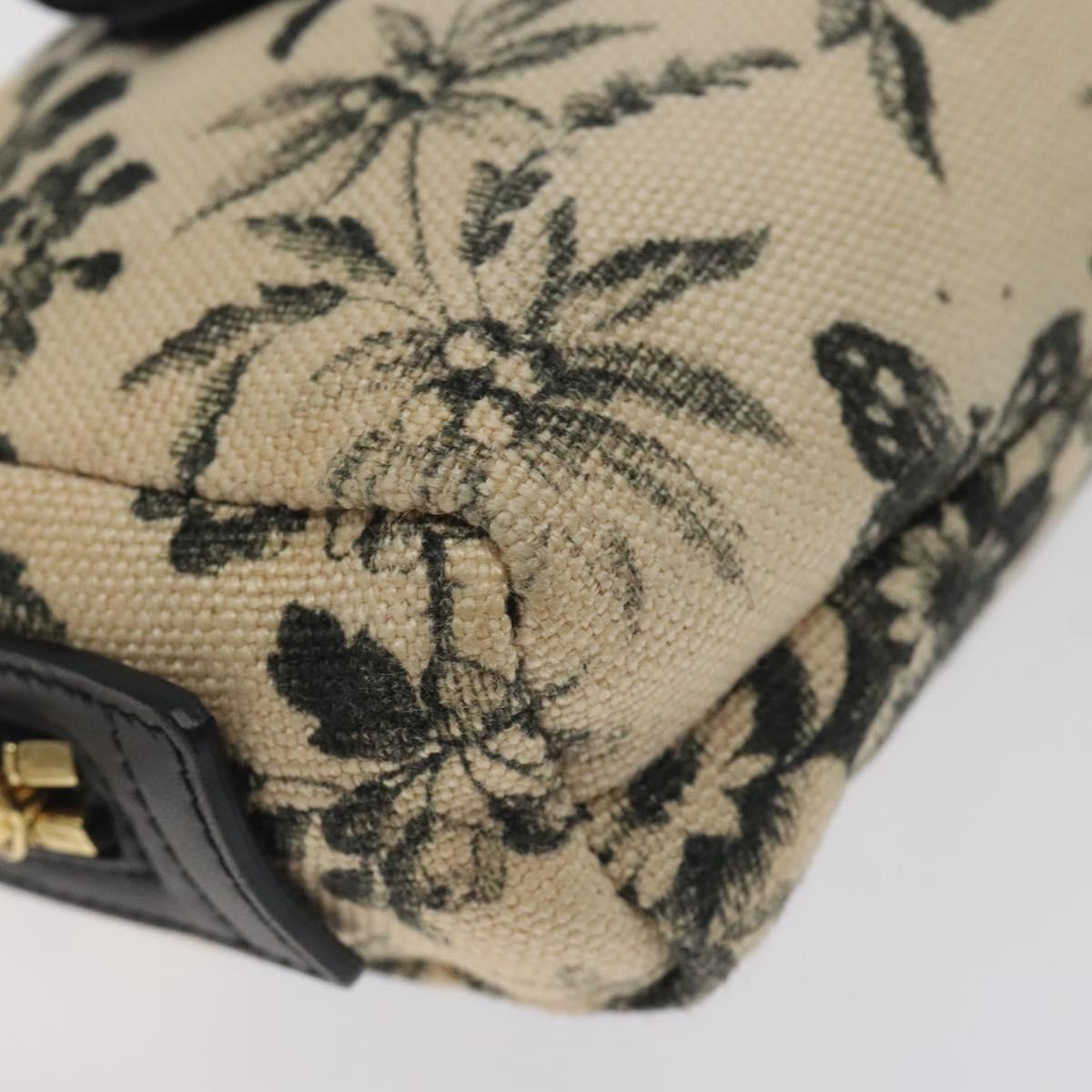 GUCCI Pouch Canvas Beige Gold 442690 Auth 127880