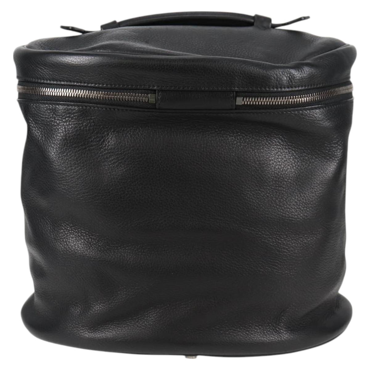 BALENCIAGA Shoulder Bag Leather Black Auth 127888V