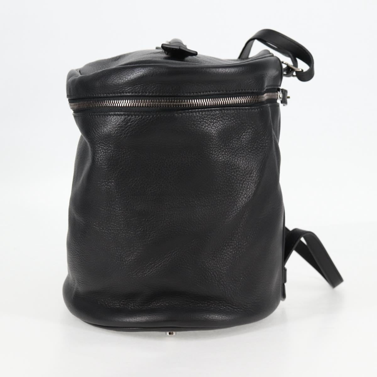 BALENCIAGA Shoulder Bag Leather Black Auth 127888V