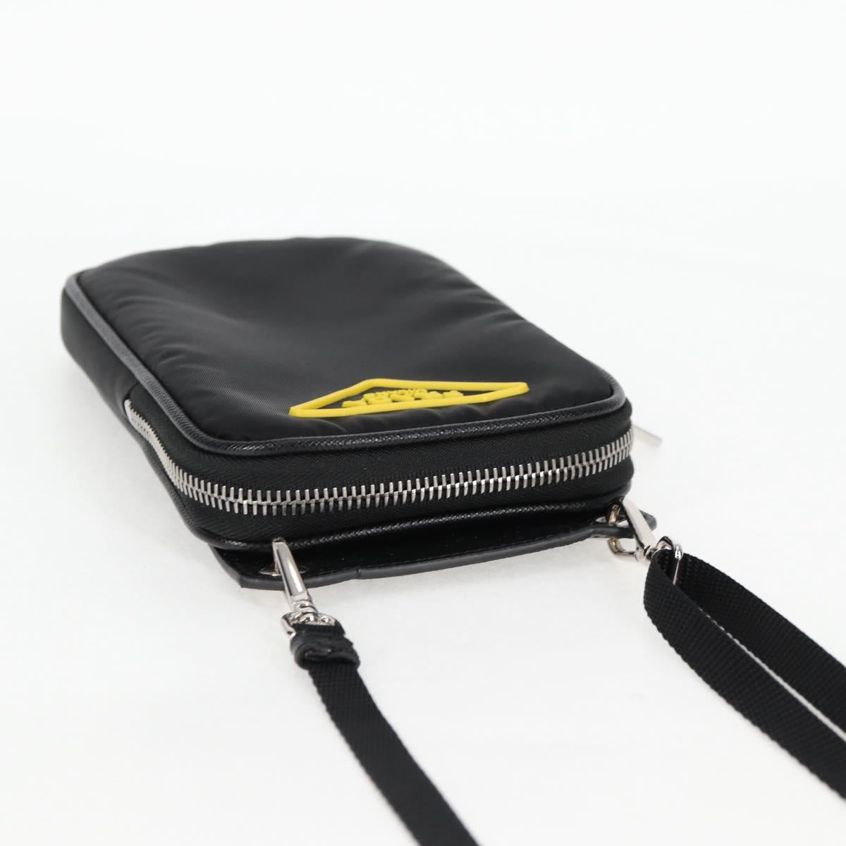PRADA Shoulder Bag Nylon Black Auth 127896M