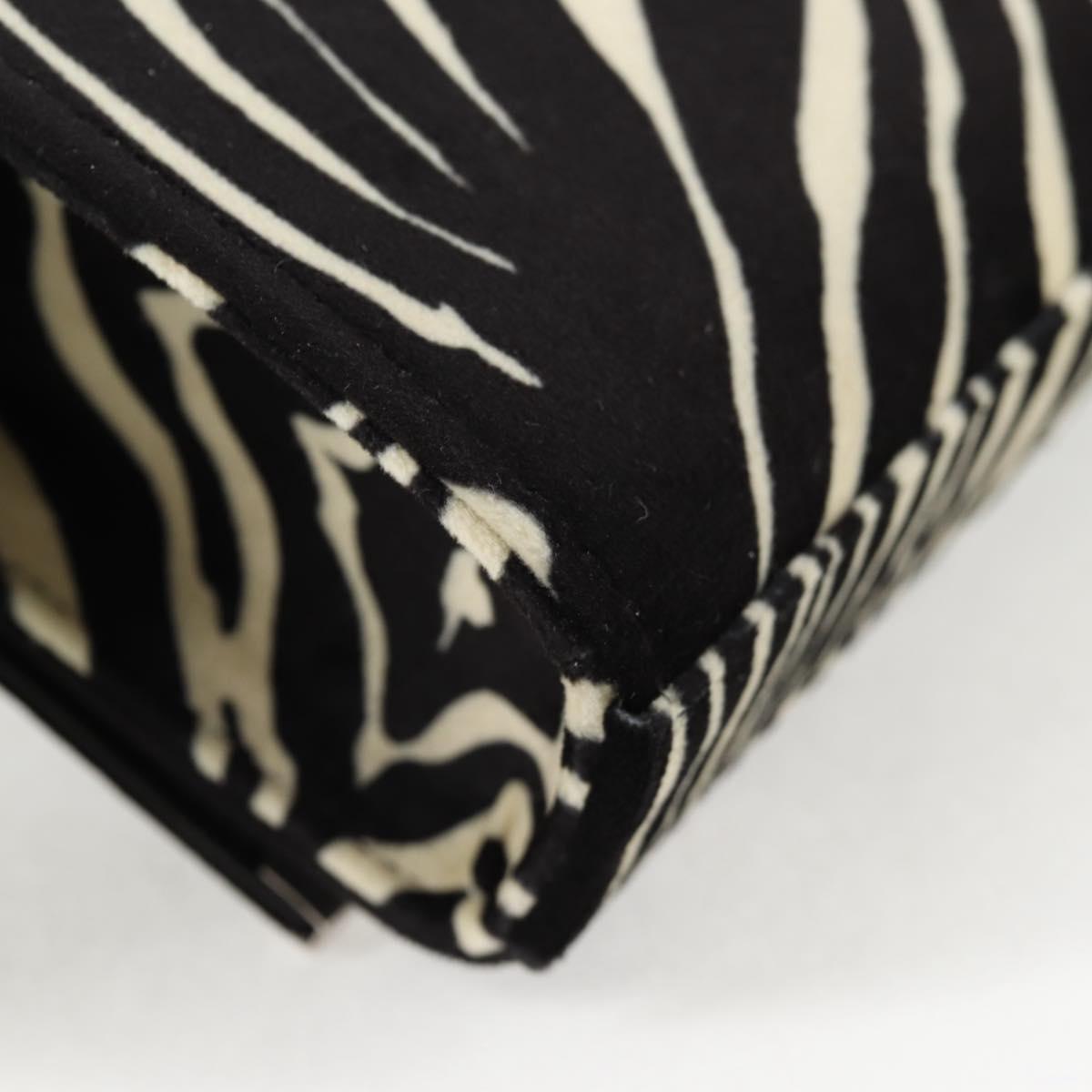 SAINT LAURENT Chain Bag Fabric Zebra Pattern 707690 FAAIA 1075 Auth 127912M
