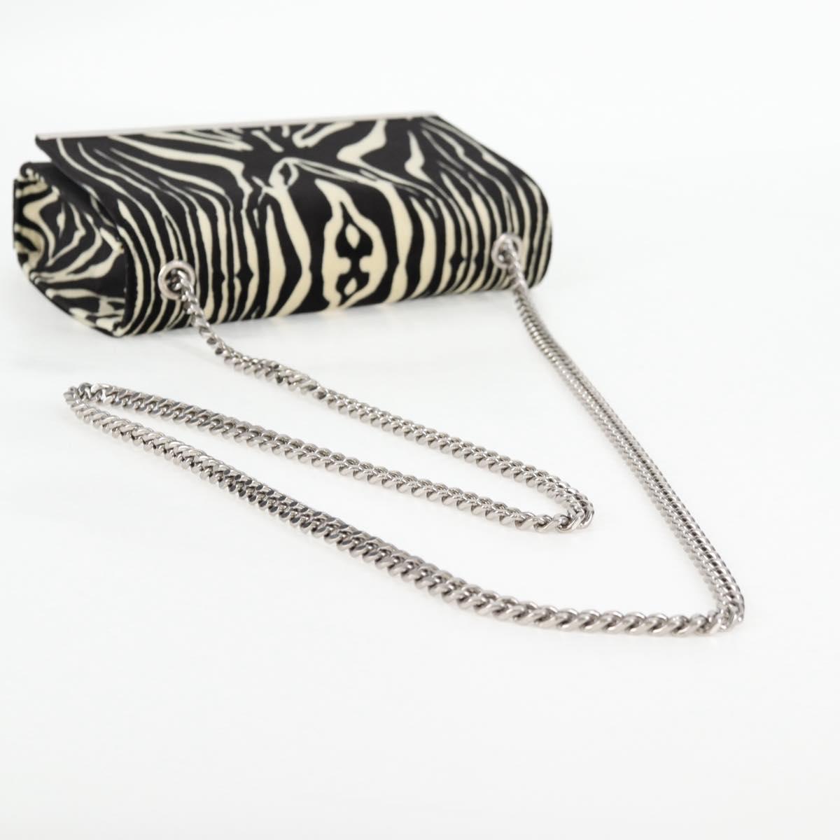 SAINT LAURENT Chain Bag Fabric Zebra Pattern 707690 FAAIA 1075 Auth 127912M