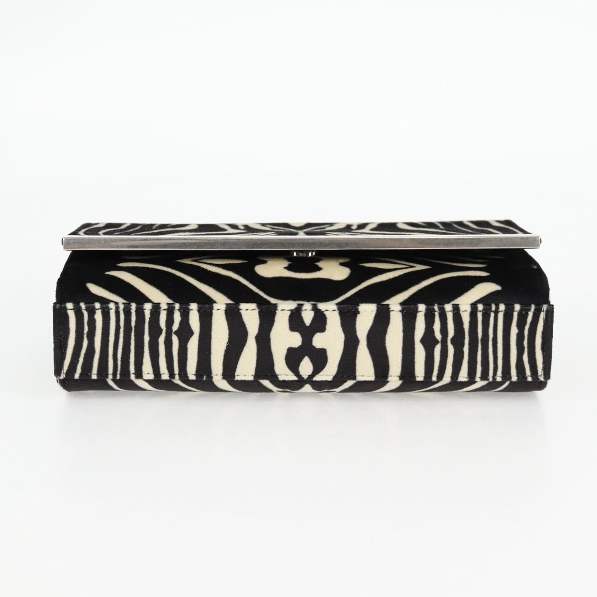 SAINT LAURENT Chain Bag Fabric Zebra Pattern 707690 FAAIA 1075 Auth 127912M