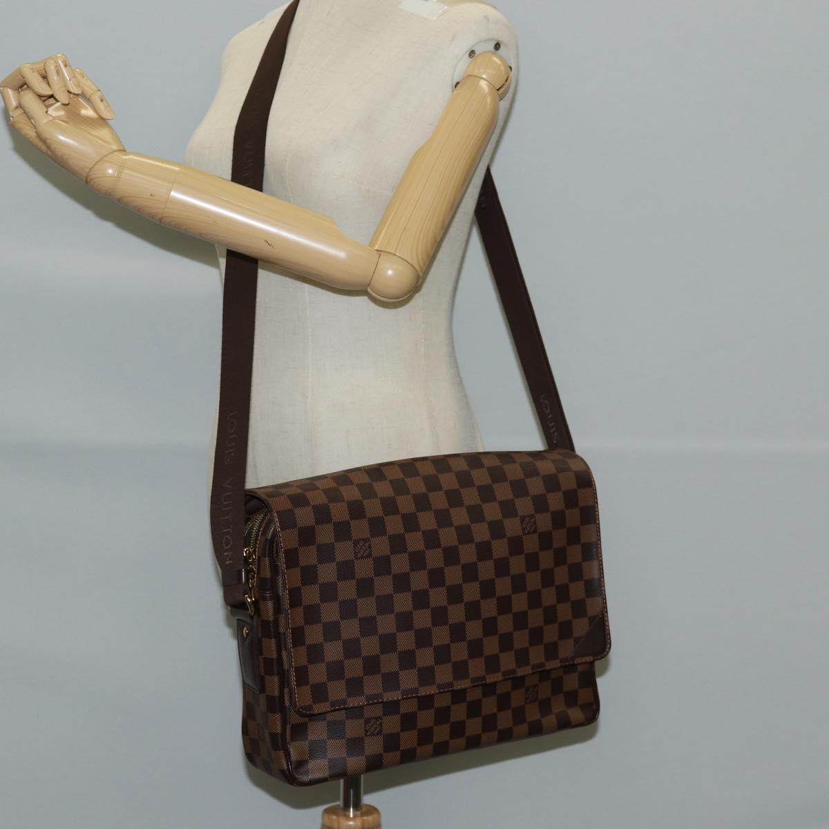 LOUIS VUITTON Damier Ebene Shelton MM Shoulder Bag N41149 LV Auth 127960V
