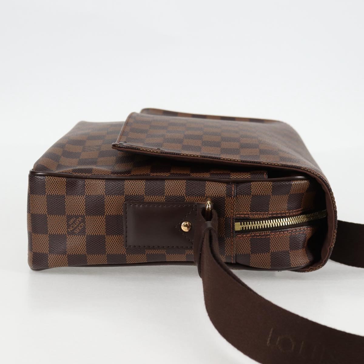 LOUIS VUITTON Damier Ebene Shelton MM Shoulder Bag N41149 LV Auth 127960V