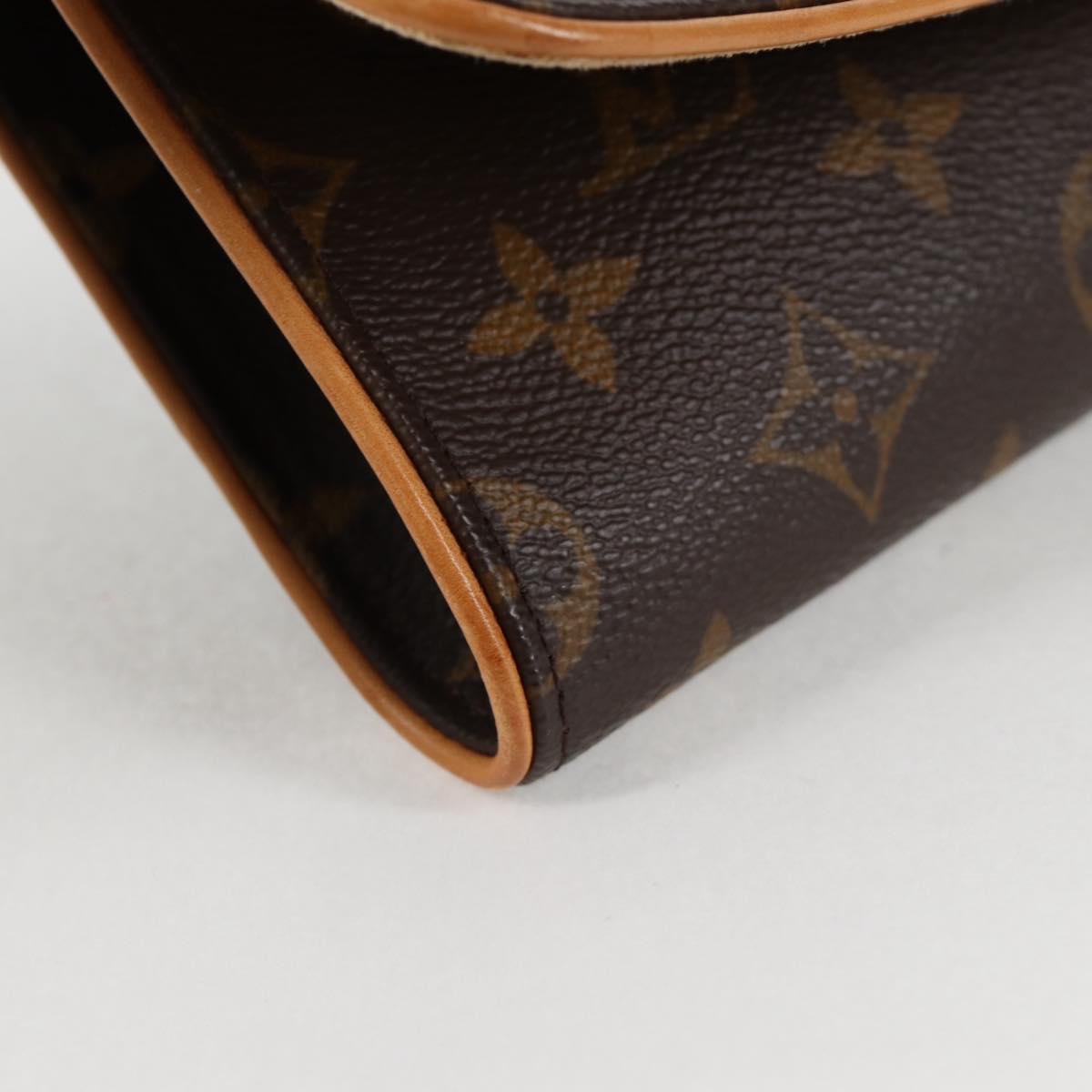 LOUIS VUITTON Monogram Pochette Twin GM Shoulder Bag M51852 LV Auth 127965V