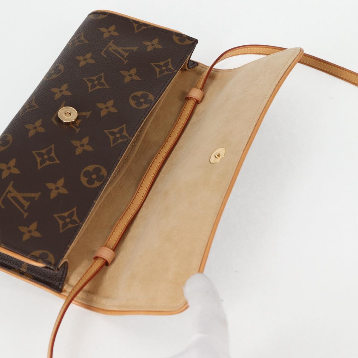LOUIS VUITTON Monogram Pochette Twin GM Shoulder Bag M51852 LV Auth 127965V