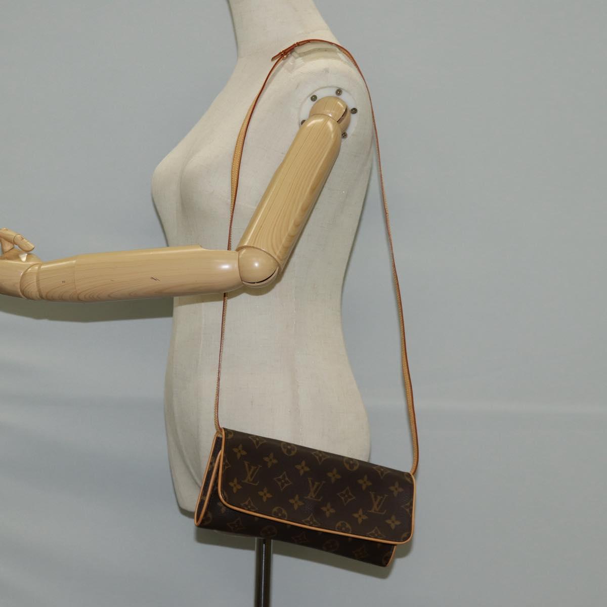 LOUIS VUITTON Monogram Pochette Twin GM Shoulder Bag M51852 LV Auth 127965V