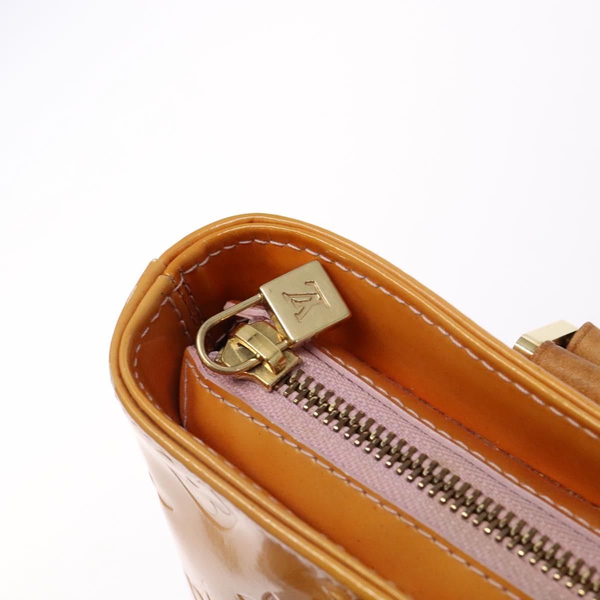 LOUIS VUITTON Monogram Vernis Houston Bag Marshmallow Pink M91302 LV Auth 127969