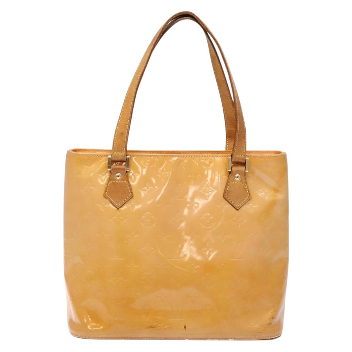 LOUIS VUITTON Monogram Vernis Houston Bag Marshmallow Pink M91302 LV Auth 127969