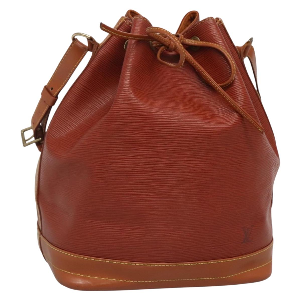 LOUIS VUITTON Epi Noe Shoulder Bag Kenya Brown M44003 LV Auth 127974