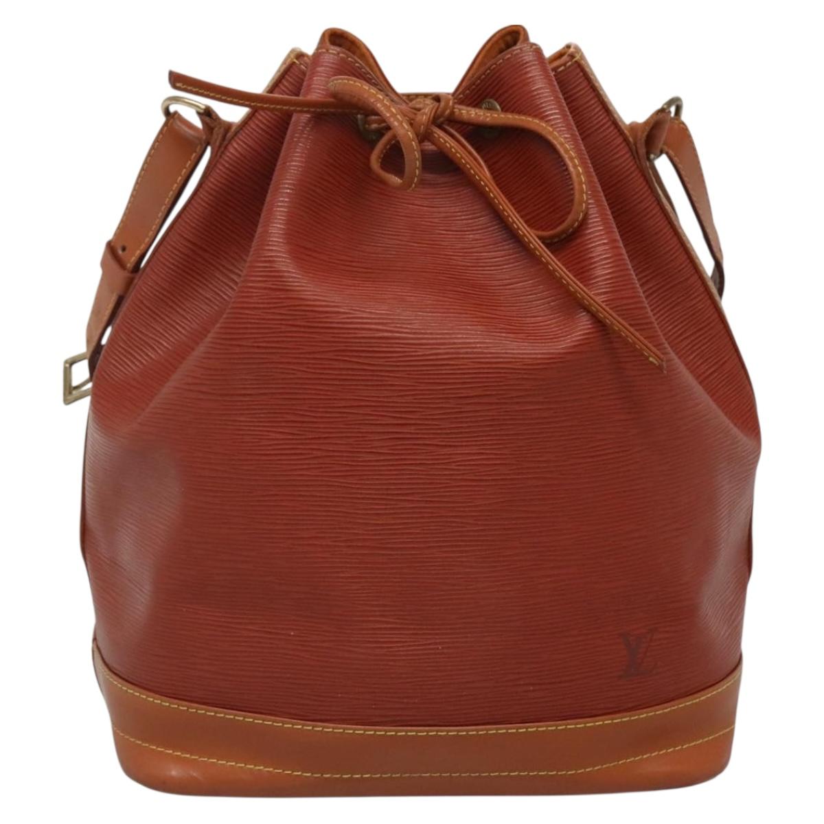 LOUIS VUITTON Epi Noe Shoulder Bag Kenya Brown M44003 LV Auth 127974