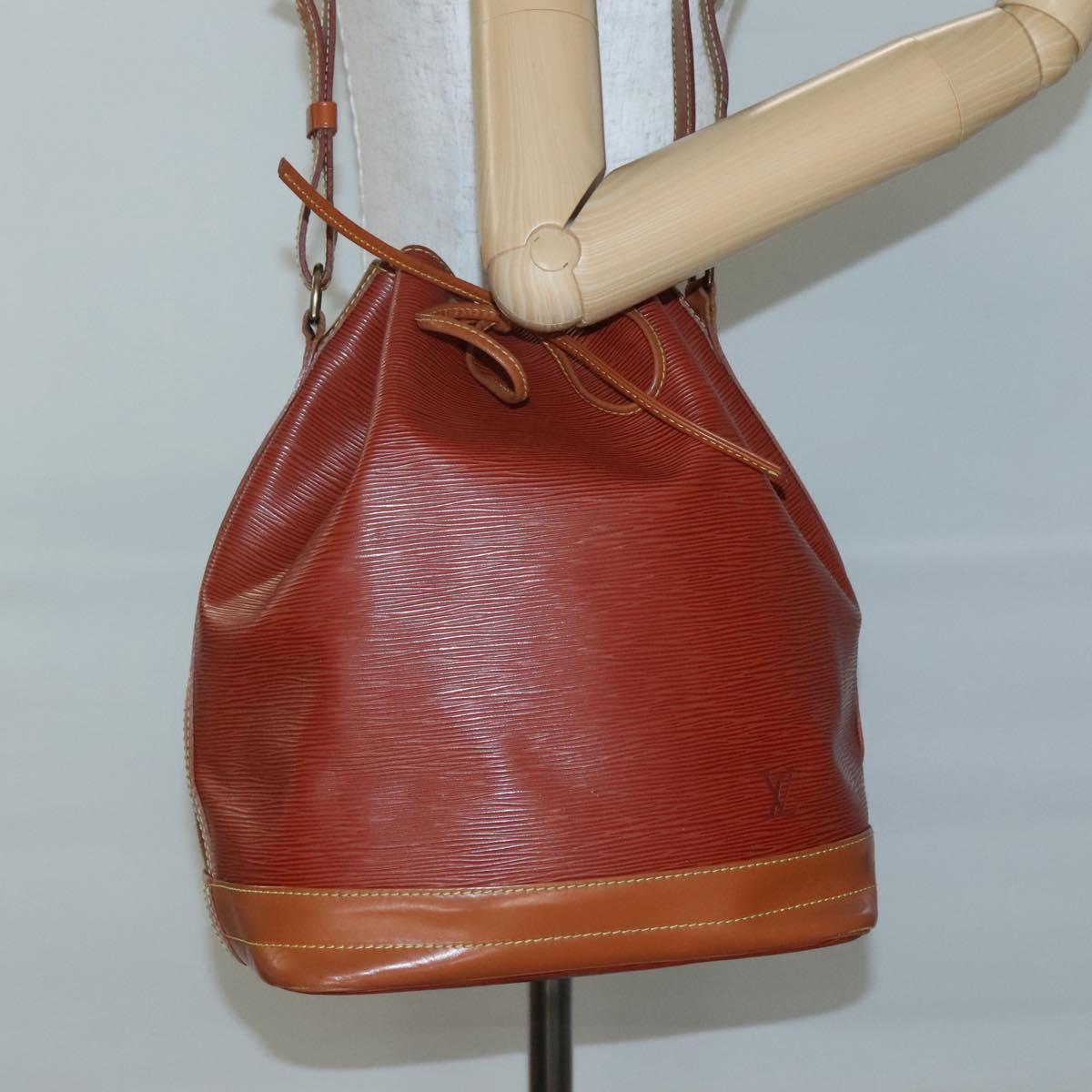 LOUIS VUITTON Epi Noe Shoulder Bag Kenya Brown M44003 LV Auth 127974