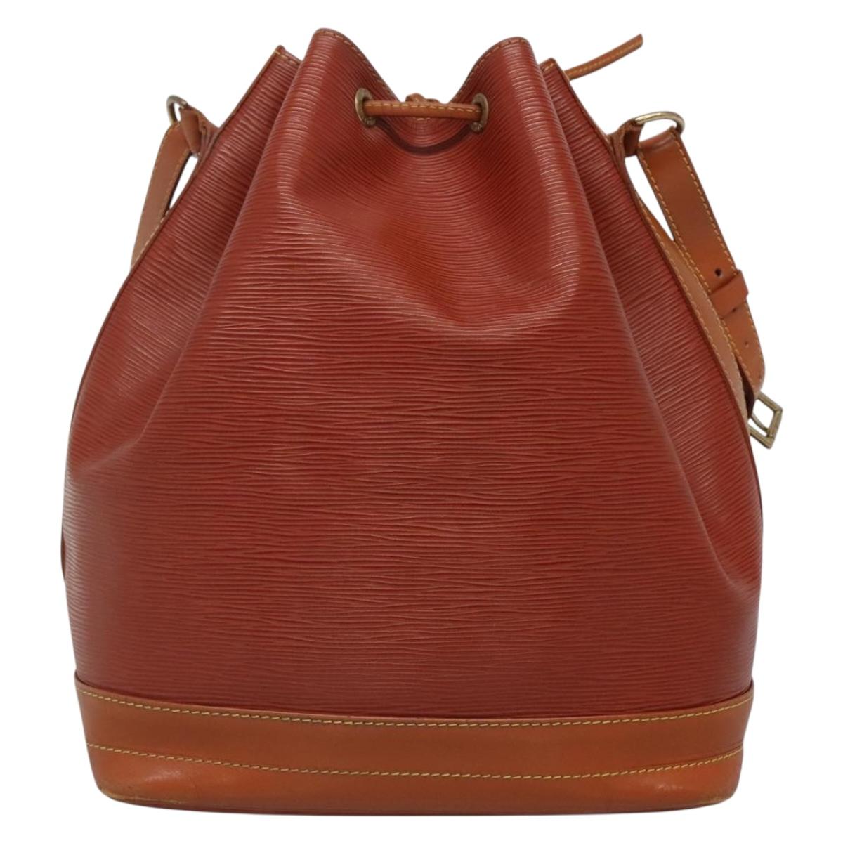 LOUIS VUITTON Epi Noe Shoulder Bag Kenya Brown M44003 LV Auth 127974