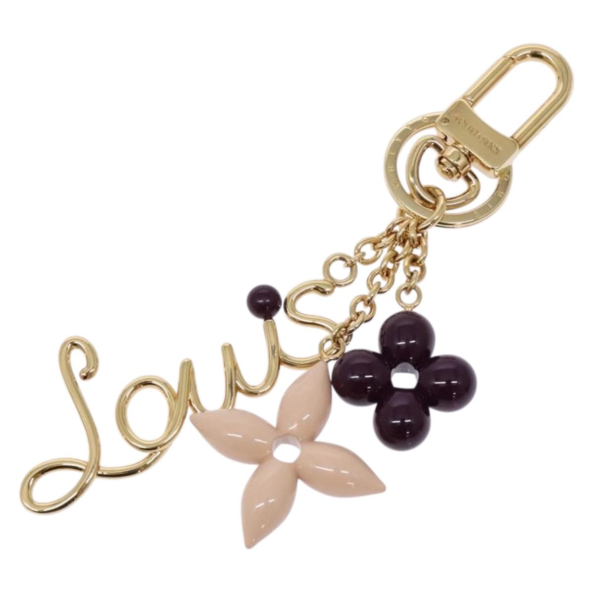 LOUIS VUITTON Louis Wire Charm metal Gold M78613 LV Auth 127984M