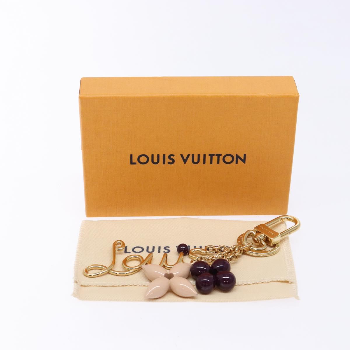 LOUIS VUITTON Louis Wire Charm metal Gold M78613 LV Auth 127984M