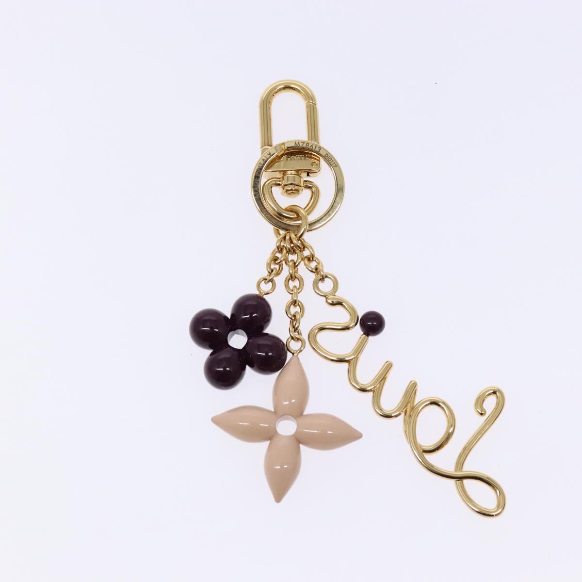LOUIS VUITTON Louis Wire Charm metal Gold M78613 LV Auth 127984M